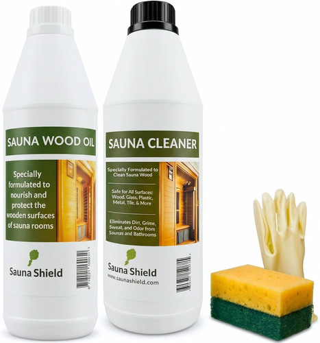 Sauna care set wood - set,