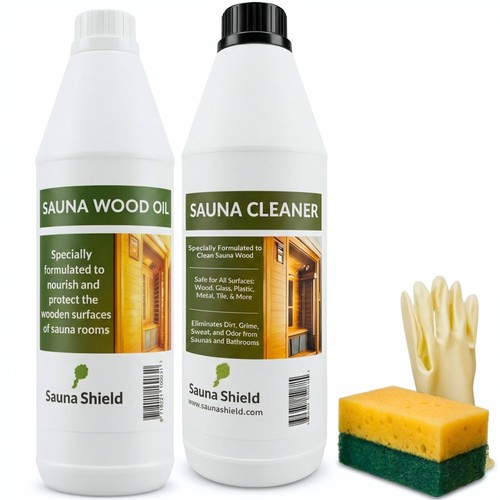 Sauna care set wood - care, oil